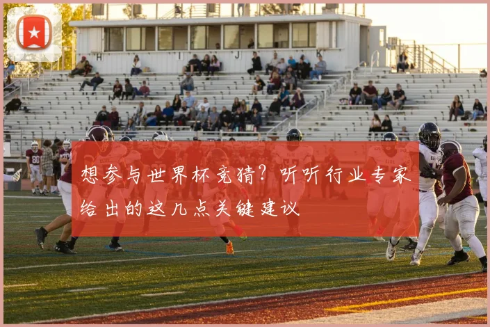 想参与世界杯竞猜？听听行业专家给出的这几点关键建议